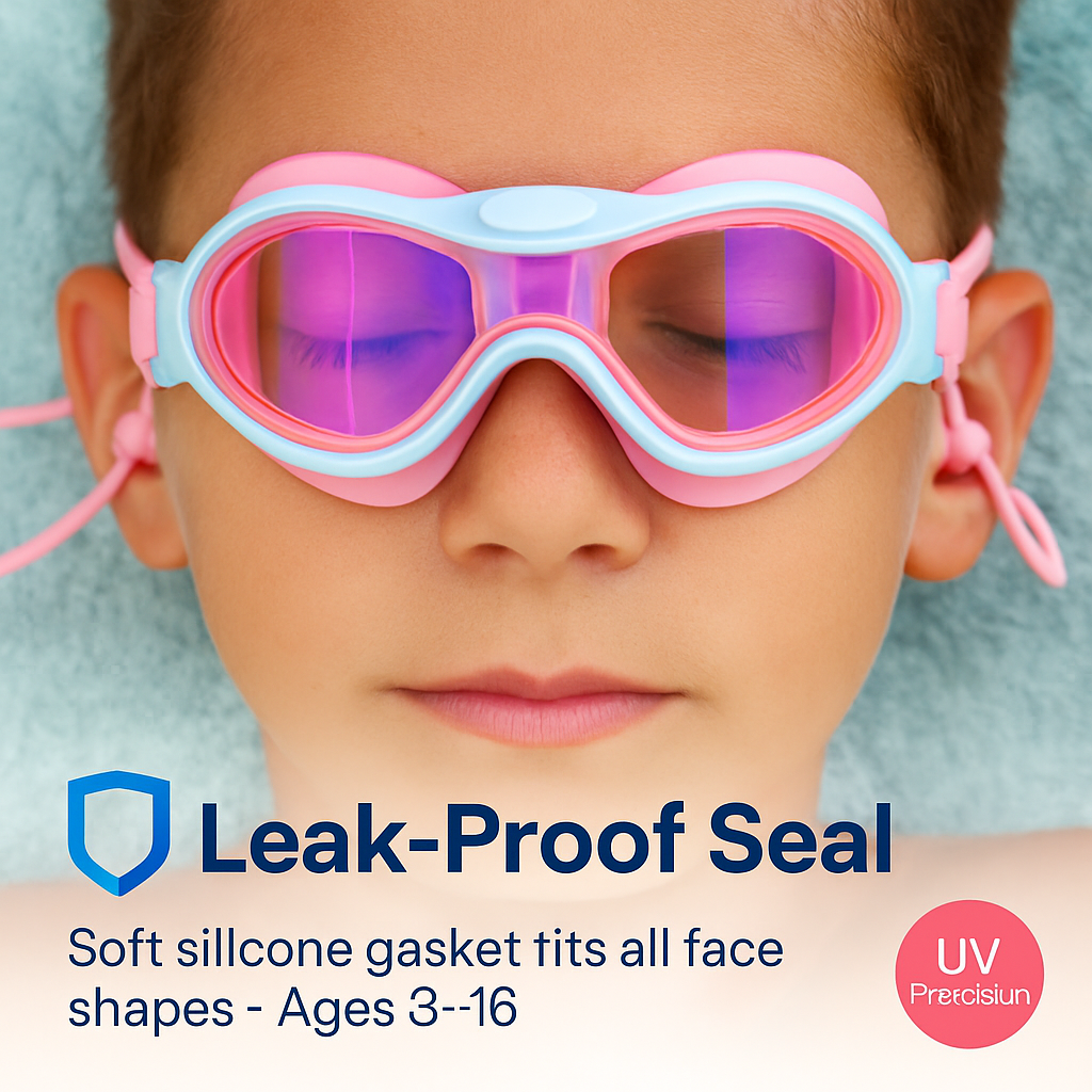 Kids Swim Goggles with Anti-Fog and UV Protection