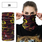 Windproof Head Scarves Neck Warmer Cycling Camping Hiking Men Women Fashion Magic Scarves Turban Outdoor Headband Bandanas Washable Cloth Bandanas Women Men Neck Gaiter Cover Turban Multipurpose Balaclava Elastic UV Face Shields for Women