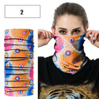 Windproof Head Scarves Neck Warmer Cycling Camping Hiking Men Women Fashion Magic Scarves Turban Outdoor Headband Bandanas Washable Cloth Bandanas Women Men Neck Gaiter Cover Turban Multipurpose Balaclava Elastic UV Face Shields for Women