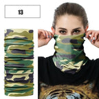Windproof Head Scarves Neck Warmer Cycling Camping Hiking Men Women Fashion Magic Scarves Turban Outdoor Headband Bandanas Washable Cloth Bandanas Women Men Neck Gaiter Cover Turban Multipurpose Balaclava Elastic UV Face Shields for Women